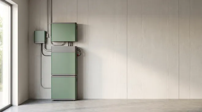 Photo APRÈS — batterie domestique modulaire installée