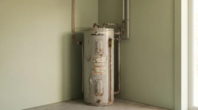 Photo AVANT — vieux boiler électrique 150 L